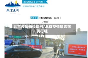北京疫情确诊病例/北京疫情确诊病例行程