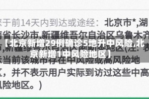 【北京新增29例确诊5地升中风险,北京新增1中风险地区】