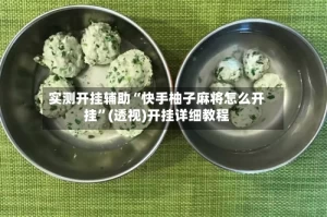 实测开挂辅助“快手柚子麻将怎么开挂”(透视)开挂详细教程