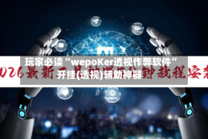 玩家必读“wepoKer透视作弊软件”开挂(透视)辅助神器
