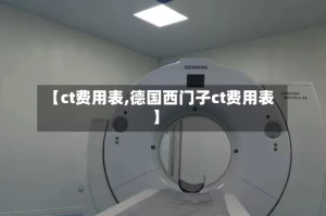 【ct费用表,德国西门子ct费用表】