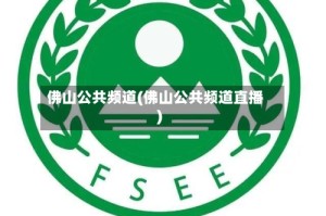 佛山公共频道(佛山公共频道直播)