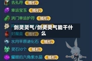 剑灵灵气/剑灵灵气能干什么