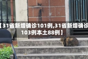 【31省新增确诊101例,31省新增确诊103例本土88例】