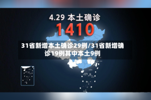 31省新增本土确诊29例/31省新增确诊19例其中本土9例