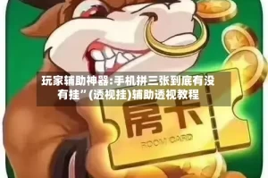 玩家辅助神器:手机拼三张到底有没有挂”(透视挂)辅助透视教程