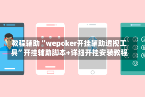 教程辅助“wepoker开挂辅助透视工具”开挂辅助脚本+详细开挂安装教程