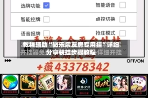 教程辅助“微乐亲友房专用挂”详细分享装挂步骤教程