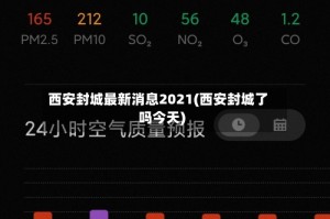 西安封城最新消息2021(西安封城了吗今天)