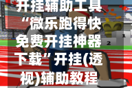 开挂辅助工具“微乐跑得快免费开挂神器下载”开挂(透视)辅助教程