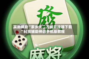 实测辅助“家乡大二万能开挂器下载”科技辅助神器手机版教程