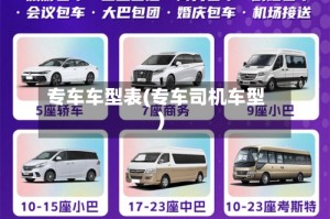 专车车型表(专车司机车型)