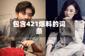 包含421爆料的词条