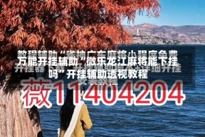 万能开挂辅助“微乐龙江麻将能下挂吗”开挂辅助透视教程