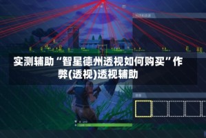 实测辅助“智星德州透视如何购买”作弊(透视)透视辅助