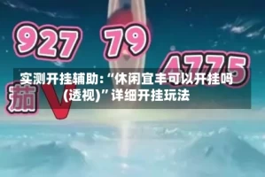 实测开挂辅助:“休闲宜丰可以开挂吗(透视)”详细开挂玩法