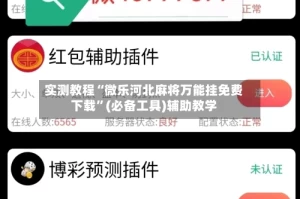 实测教程“微乐河北麻将万能挂免费下载”(必备工具)辅助教学