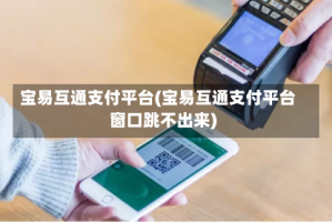 宝易互通支付平台(宝易互通支付平台窗口跳不出来)