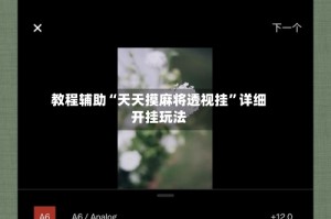 教程辅助“天天摸麻将透视挂”详细开挂玩法