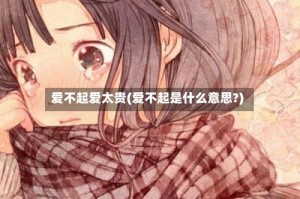 爱不起爱太贵(爱不起是什么意思?)