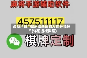 必备科技“微乐陕西麻将万能开挂器”(详细透视教程)