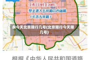 永今天北京限行几号(北京限行今天限几号)