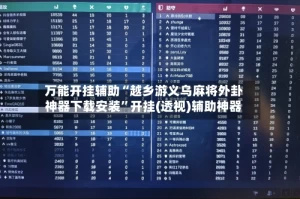万能开挂辅助“越乡游义乌麻将外卦神器下载安装”开挂(透视)辅助神器