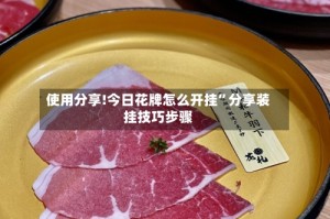 使用分享!今日花牌怎么开挂”分享装挂技巧步骤