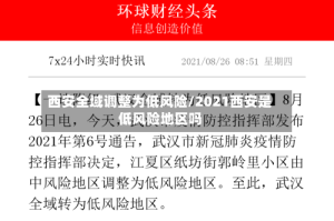 西安全域调整为低风险/2021西安是低风险地区吗