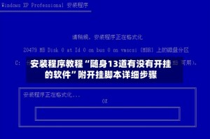 安装程序教程“随身13道有没有开挂的软件”附开挂脚本详细步骤