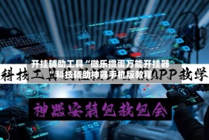 开挂辅助工具“微乐掼蛋万能开挂器”科技辅助神器手机版教程