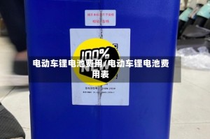 电动车锂电池费用/电动车锂电池费用表