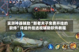 实测神器辅助“新老夫子免费开挂的软件”详细外挂透视辅助软件教程