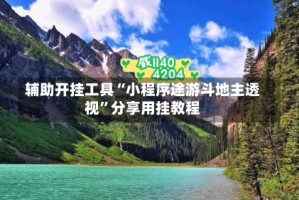 辅助开挂工具“小程序途游斗地主透视”分享用挂教程