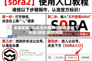 实操教程“科乐天天踢有没有透视挂”开挂(透视)辅助神器