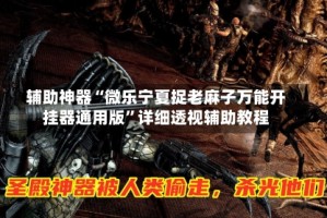 辅助神器“微乐宁夏捉老麻子万能开挂器通用版”详细透视辅助教程