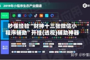 秒懂经验“财神十三张微信小程序辅助”开挂(透视)辅助神器