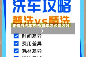 正确的洗车方法(洗车怎么洗才好)