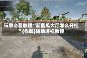 玩家必看教程“新蜜瓜大厅怎么开挂”(作弊)辅助透视教程