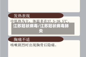 江苏冠状病毒/江苏冠状病毒肺炎