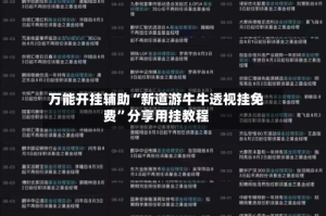 万能开挂辅助“新道游牛牛透视挂免费”分享用挂教程