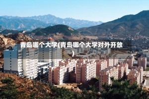 青岛哪个大学(青岛哪个大学对外开放)
