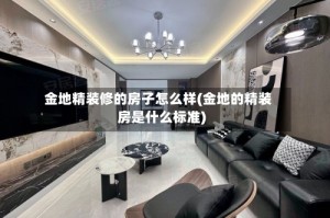 金地精装修的房子怎么样(金地的精装房是什么标准)