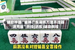 辅助神器“雀神广东麻将万能开挂器通用版”开挂(透视)辅助教程