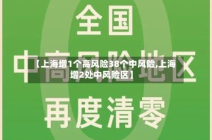 【上海增1个高风险38个中风险,上海增2处中风险区】