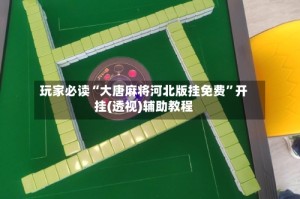 玩家必读“大唐麻将河北版挂免费”开挂(透视)辅助教程