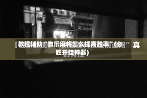 教程辅助“微乐麻将怎么提高胜率”(必胜开挂神器)