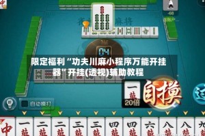 限定福利“功夫川麻小程序万能开挂器”开挂(透视)辅助教程