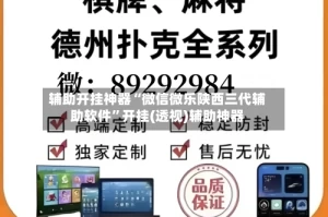 辅助开挂神器“微信微乐陕西三代辅助软件”开挂(透视)辅助神器