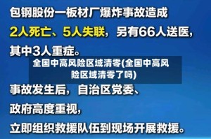 全国中高风险区域清零(全国中高风险区域清零了吗)